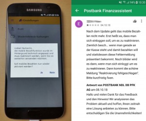 mit dem Smartphone bezahlen